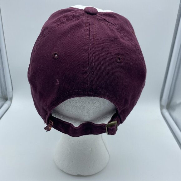 Virginia Tech Hokies Maroon & White Cap Hat Strap-back VT Captivating Headwear - Picture 5 of 16